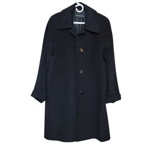 Ellen Tracy Classic Black Trench Coat